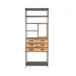Wandkast Van Harte, Samuel, Grijs / Chroom